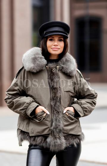 Куртка парка с песцом