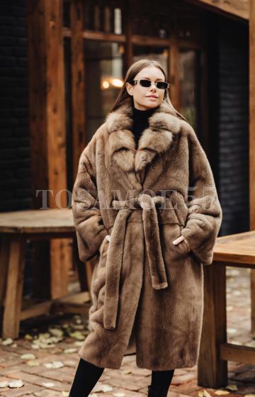 Норковая шуба с куницей размеры 46-54