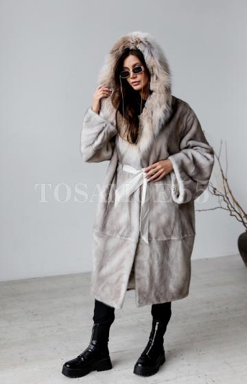 Пепельная канадская норка с рысью размеры 42-54