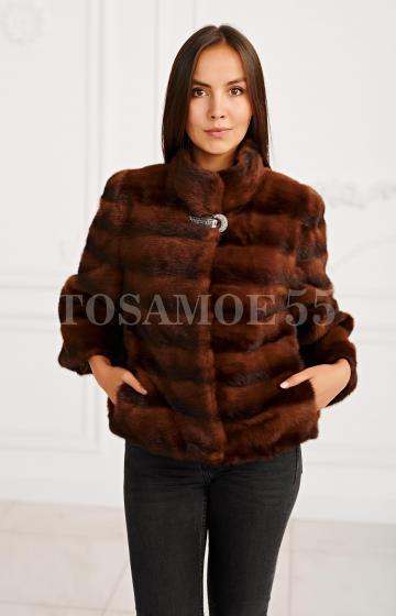 Шуба автоледи из дикой норки