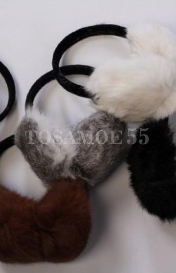 Меховые наушники из меха кролика