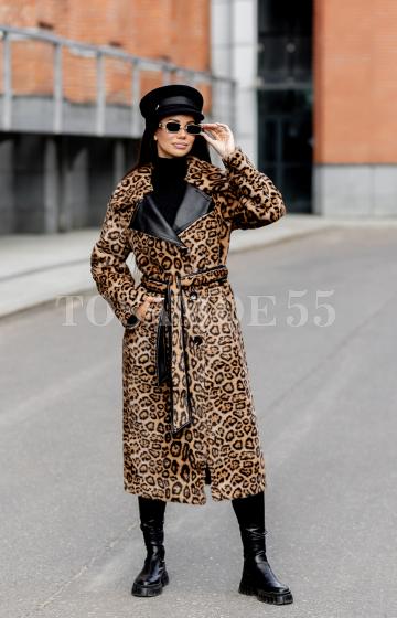 Двустороннее пальто из premium экомеха