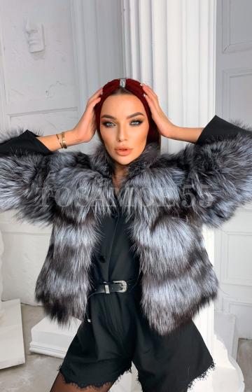 Шуба автоледи из чернобурки