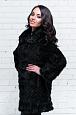 Шуба из норки на молнии с отложным воротничком фото №2